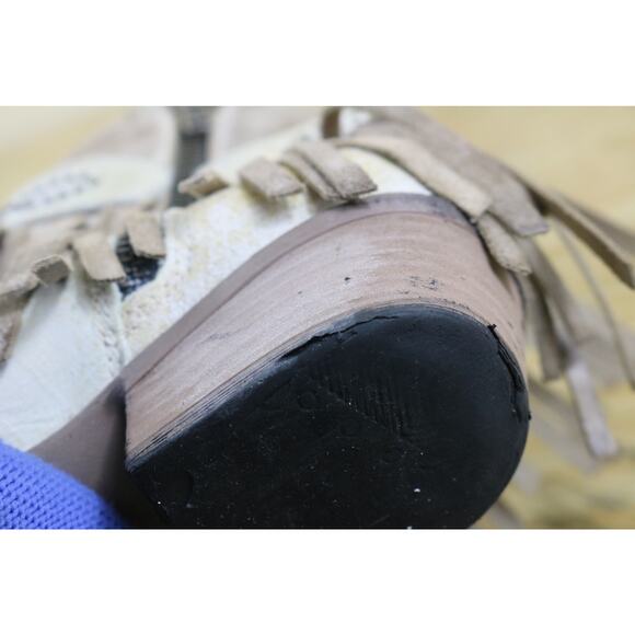 Sterling River Boots Womens 5.5M White Distressed Leather Tassel Western Ankle - Picture 15 of 16